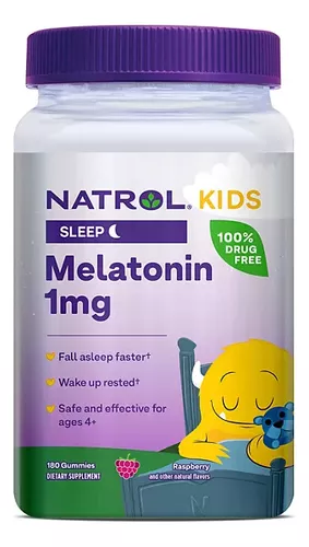 Melatonina para niños de 1 mg | 120 tabletas masticables | Sabor natural de  frutas | Sin OMG, sin gluten | por Carlyle