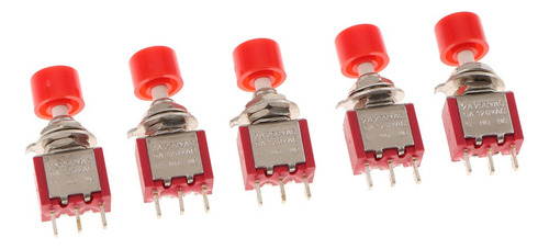 Remai 6 Mm 3 Pines Mini Botón Momentario Interruptor 2a