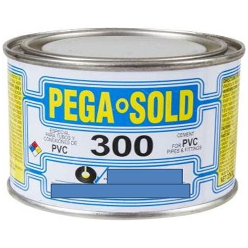 Pega Pvc Tubería Agua Blanca- Negra  Sold 300 De 1/32 Galón 