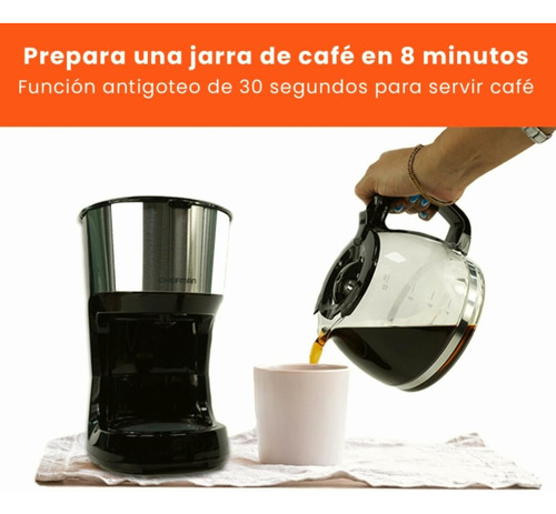 Chefman Cafetera Programable De 1l, Cafetera Eléctrica,