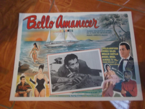 Vintage Lobby Card De Andres Soler En Bello Amanecer!