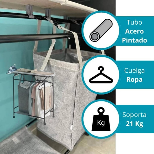 Estacion Planchado Betterware ( Burro De Planchar) Liso Negro