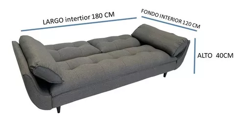 Sofa Cama Futon Plegable Convertible Vistrot Mobydec Muebles