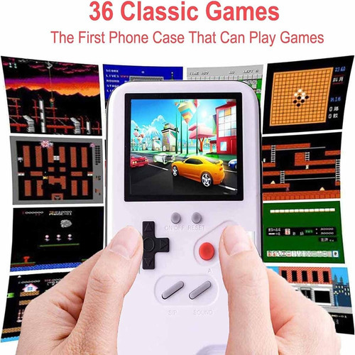Funda Game Box Retro Para iPhone 12/12 Pro 12 Pro Max Color Blanco