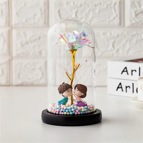 2025 Cúpula De Vidrio Decorativa Romántica Multicolor De