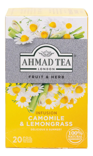 Tea Ahmad Pack 40s Inf.camomile & Lemongras- Manzani Y Limon
