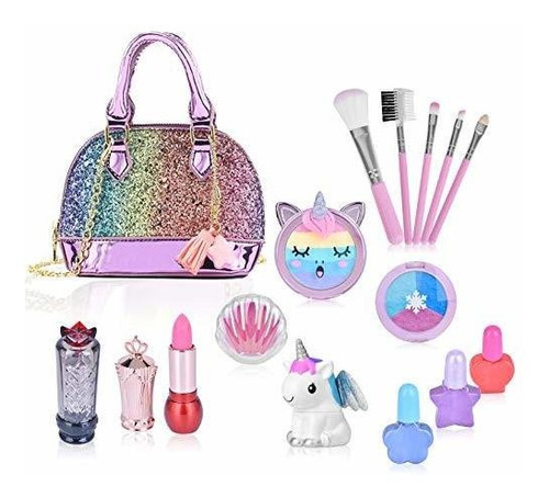 Aikmi Unicorn Toys For Girls Makeup - Real Makeup Kit Washab