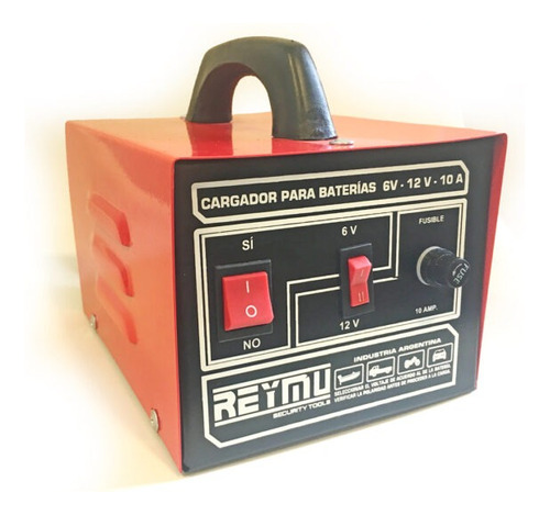 Cargador Para Baterias Reymu 6 A 12 Volt 10 Amperes 220v