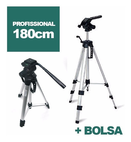 Tripé Telescópico Aluminio Profissional Stc360 180cm + Bolsa