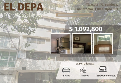 Departamento En Condesa / Gv16 - Za 52