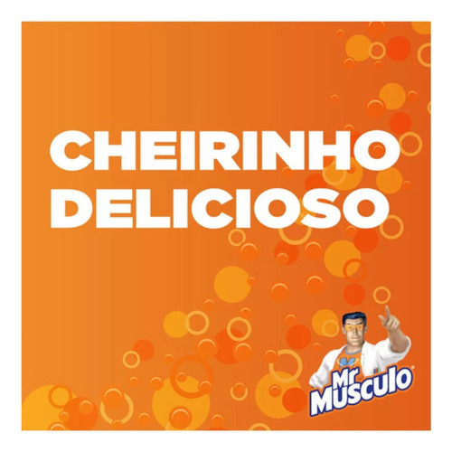 Limpador Multiuso Cozinha Sachê Laranja 400ml Mr Músculo
