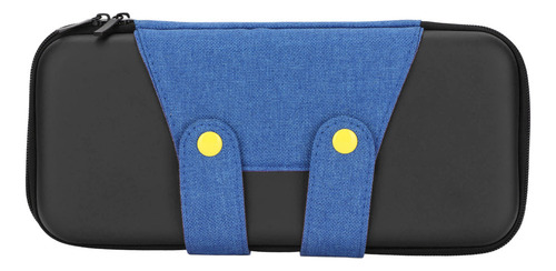 Funda De Juego Azul Con Doble Cremallera, Con Carcasa Rígida