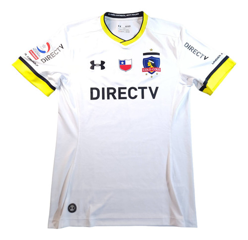 Camiseta Local Colo Colo 2016, #7 Paredes, Under Armour, M (Usado)