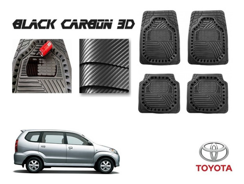 Tapetes Premium Black Carbon 3d Toyota Avanza 2008 A 2011