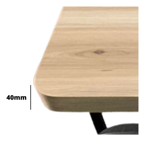 Tampo De Mesa 1,20 X 70cm Acabamento Em Perfil Madeira Mdf