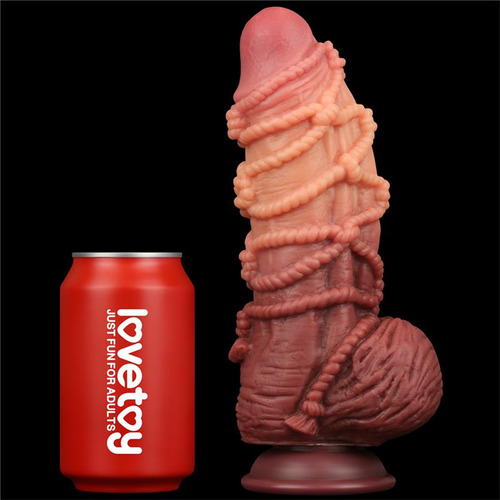 Dildo Consolador Pene Con Texturas 24cm X 7.7cm Grueso