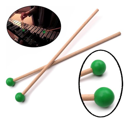 Baquetas De Percusión Con Longitud De Mazo De Marimba, 365 M