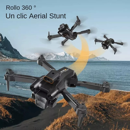 Drone Mini 8k C12pro Con Triple Cámara Hd 2.4ghz Negro