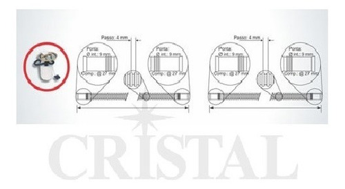 Manguera Corrugada Plastica Cristal Cris1323