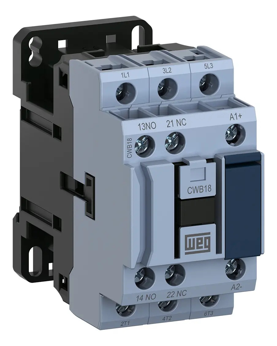 CONTATOR TRIPOLAR 18A 220VCA 50/60HZ 1NA+1NF CWB18-11-30D23 12220436 WEG