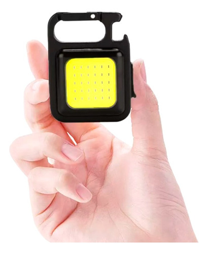 Linterna Led Recargable Destapador Llavero Gancho