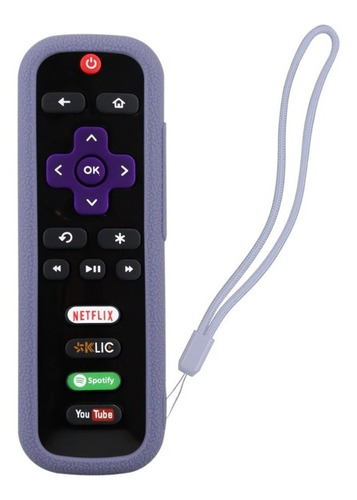 Funda Para Control Roku Tv Aparatos Express Premiere Stick Color Gris