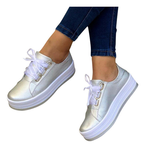 Zapatos De Moda For Mujer, Punta Redonda, Tacones Gruesos,