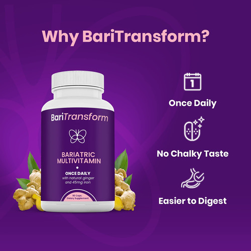 Baritransform Multivitaminas Bariátricas Hierro 90 Cápsulas
