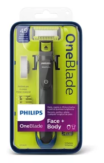 Modelador De Barba Philips Oneblade Cuerpo Y Rostro 3 Peines