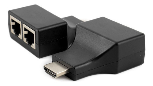 Imagem 3 de 3 de Extensor De Sinal Repetidor Hdmi Ate 30m Via Cabo Rede Rj45