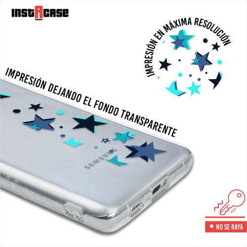 Funda Para Galaxy Estrellas Personalizada Con Tu Nombre