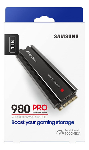 Ssd Samsung, Mz-v8p1t0cw, 980 Pro, 1tb Pcie Gen 4 Nvme M.2