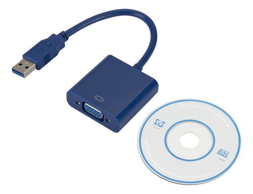 Adaptador Usb3.0 A Vga Para Conexión De Pc/proyector