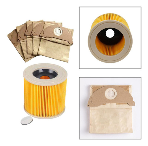 Filtro De Cartucho De Aspiradora Con 5 Bolsas De Polvo Para