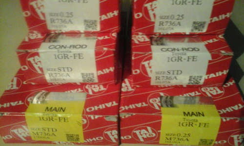 Conchas Bancada Std 0.10 0.20 0.30 0.40 Toyota 1gr 4.0