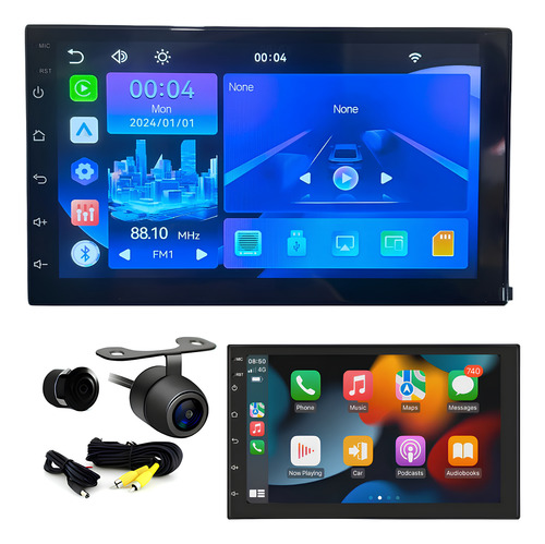 Kit Central Multimidia Mp5 Carplay + Android Auto +câmera Ré
