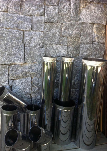 Parrilleros Chimeneas Caños Calefactores Estufas Acero Inox