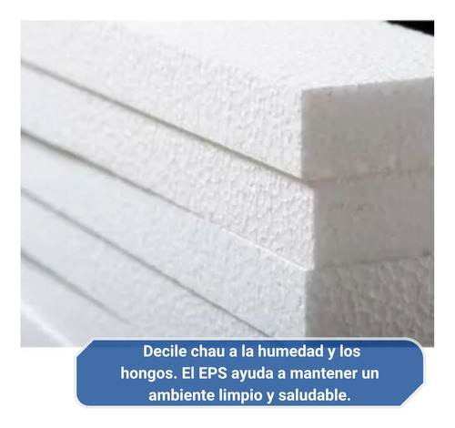 Placa Plancha De Telgopor Aislante Termico 1x1 40mm 25kg