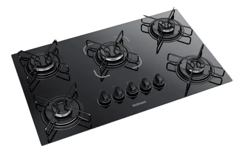 Cooktop Fogao Itatiaia Essencial 5 Bocas Bivolt Preto