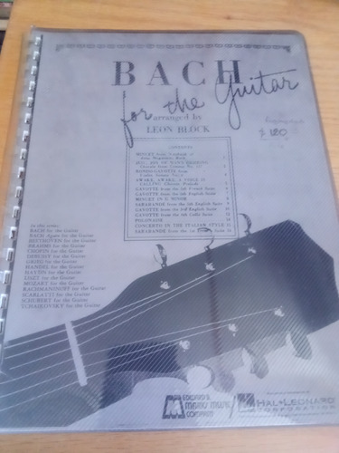 Bach For The Guitar (engargolado) - Leon Block