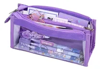 Comprar ''estuche Transparente Aesthetic Escolar Para Niñas, Preppy'
