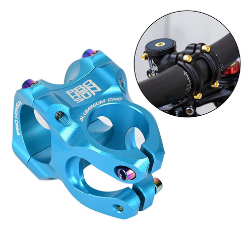 Manillar Ligero De Bicicleta De Montaña Vástago Corto Azul