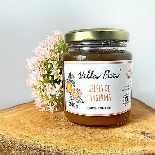 Kit 2x: Geleia Tangerina 100% Frutas Sem Adição Açúcar Villa