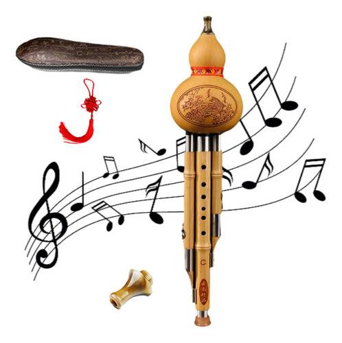 Wpd Hulusi De Bambú, Flauta De Cucurbitáceas De Calabaza,