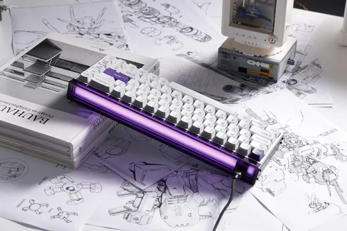 Teclado Mecanico Melgeek Made68 Pro Violeta