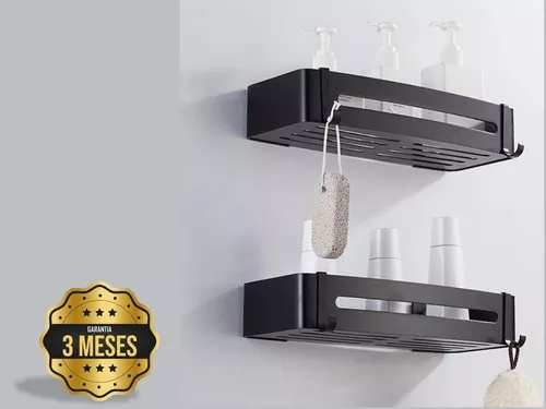 BLECKSJÖN Organizador de ducha, negro, 31x56 cm - IKEA Chile