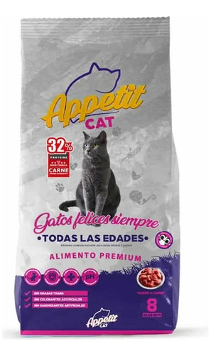 Alimento Appetit Gato 8 Kg