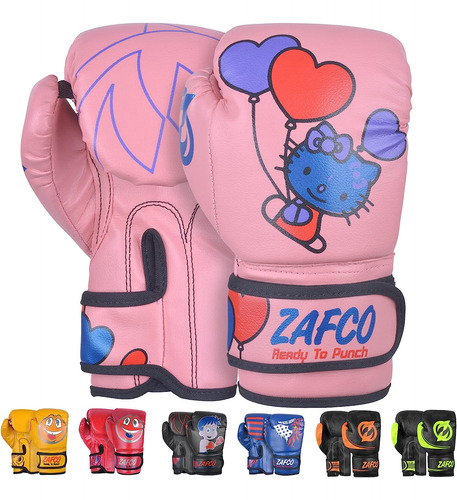 Zafco - Guantes De Boxeo Para Niños Y Jóvenes, Muay Thai Kic