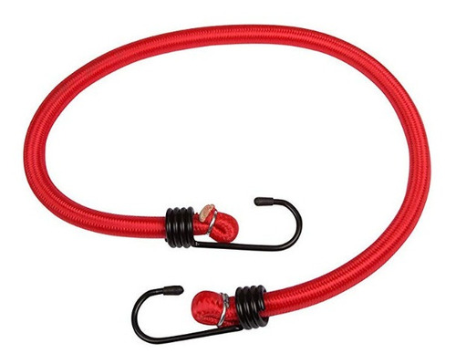 10 Cuerdas Elasticas Para Carga Color Rojo De 60 Cm X 8 Mm
