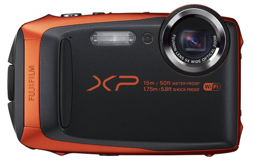 Fujifilm Finepix Xp90 A Prueba De Agua, 16 Mp, Color Naranja